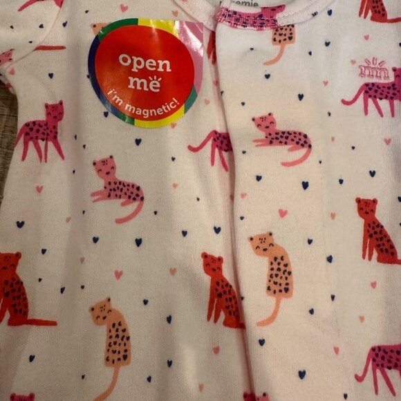 MAGNETIC ME GIRLS PINK CHEETAH SLEEPER PREEMIE NEW - Picture 7 of 9